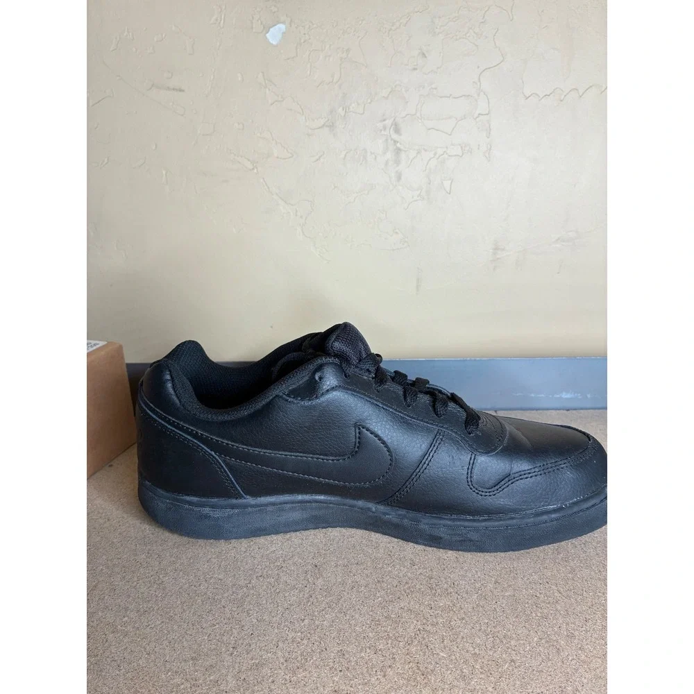 Nike Ebernon Low Triple Black Sneakers AQ1775-003 Mens Size 9.5 Basketball Shoes
